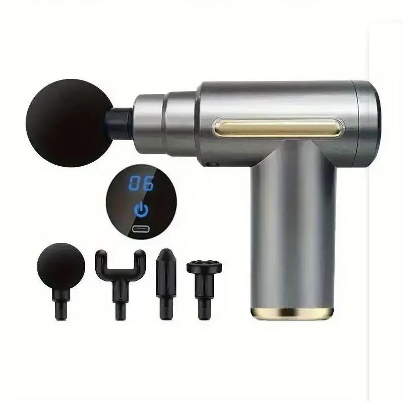 Portable Mini Muscle Massage Gun - Deep Handheld Percussion Massager for Body, Back, Neck, and Legs
