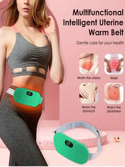 Electric Menstrual Spasm Massager Vibrator Heating Belt Suitable for Relieving Menstrual Discomfort, Keeping Waist and Heating