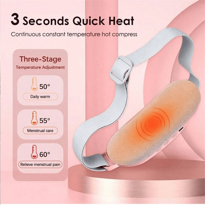 Electric Menstrual Spasm Massager Vibrator Heating Belt Suitable for Relieving Menstrual Discomfort, Keeping Waist and Heating