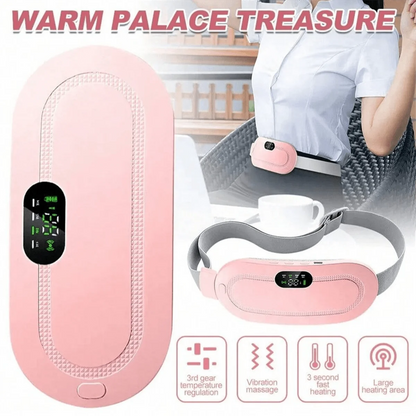 Electric Menstrual Spasm Massager Vibrator Heating Belt Suitable for Relieving Menstrual Discomfort, Keeping Waist and Heating